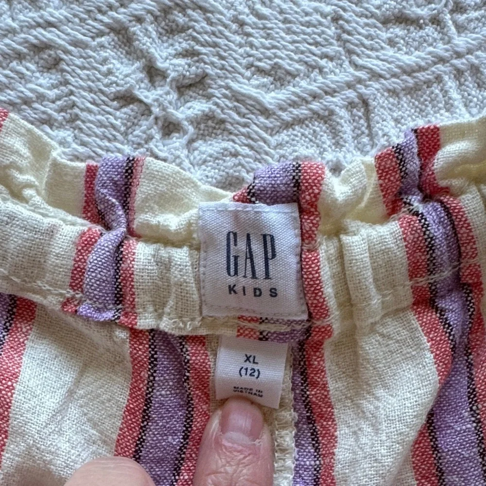 GAP Kids Striped Shorts in Red and Cream